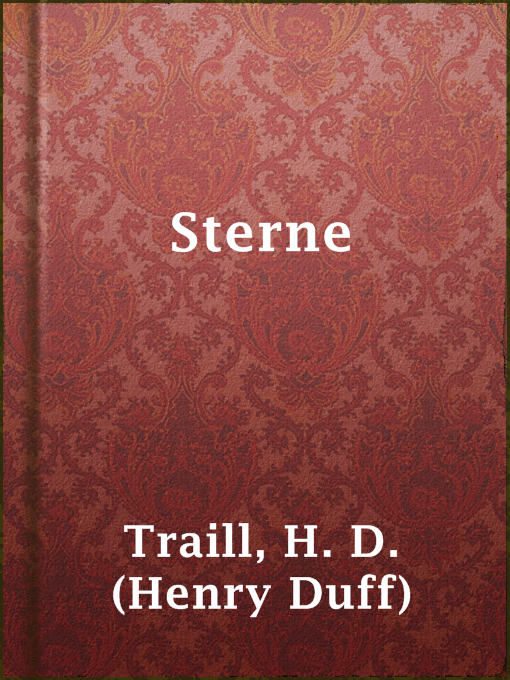 Title details for Sterne by H. D. (Henry Duff) Traill - Available